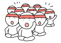 go againstのイラスト